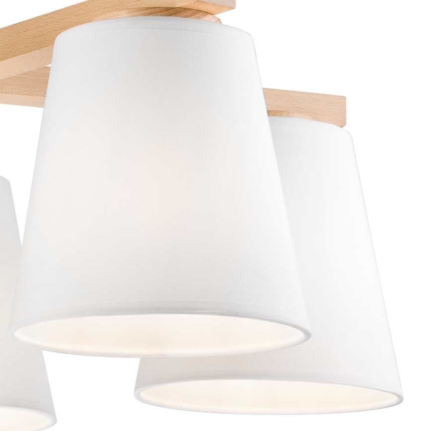 Pinnale kinnitatav lühter ELLIE 5xE27/60W/230V valge/pöök