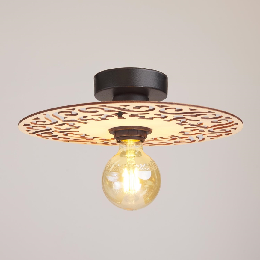 Pinnale kinnitatav lühter FALCO 1xE27/60W/230V d. 30 cm beež