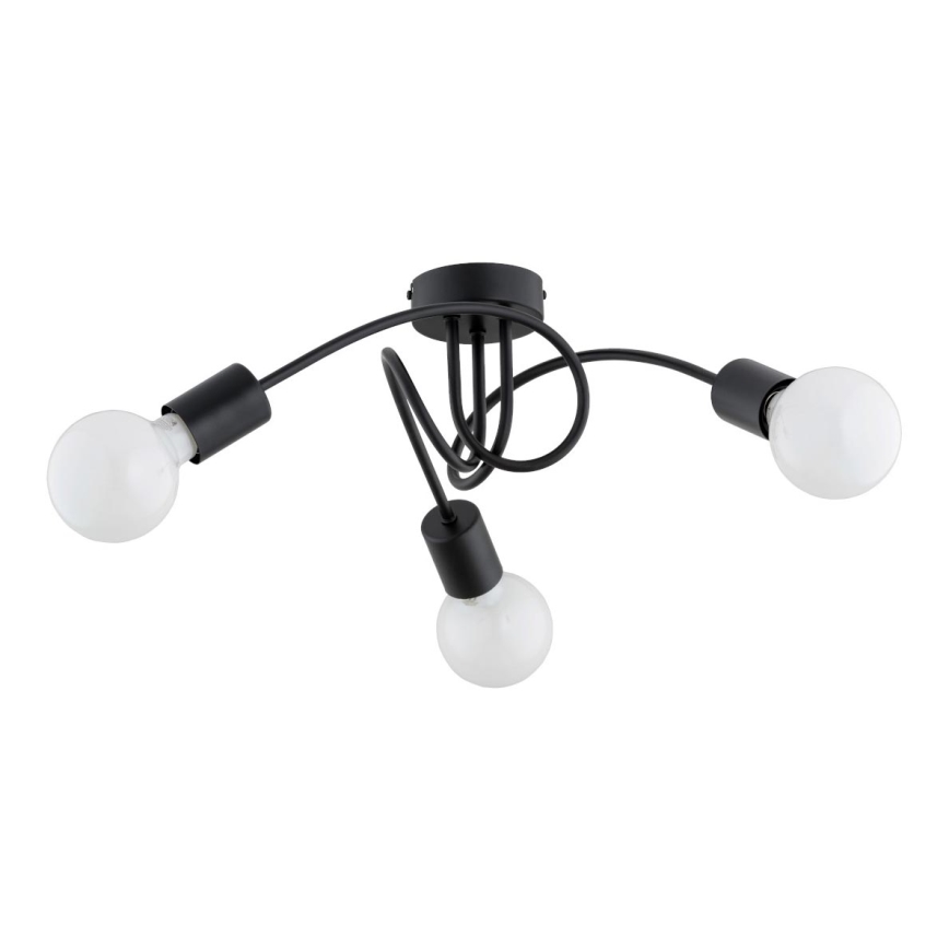 Pinnale kinnitatav lühter FARTA 3xE27/15W/230V must