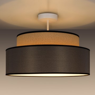Pinnale kinnitatav lühter GRACE 1xE27/60W/230V beež/pruun