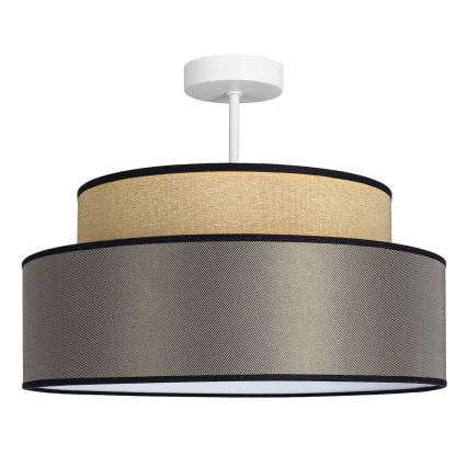 Pinnale kinnitatav lühter GRACE 1xE27/60W/230V beež/pruun