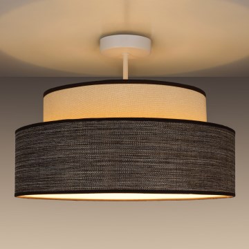 Pinnale kinnitatav lühter GRACE 1xE27/60W/230V d. 40 cm kreemikas/pruun