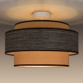 Pinnale kinnitatav lühter GRACE 1xE27/60W/230V d. 40 cm kreemikas/pruun