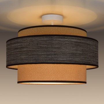 Pinnale kinnitatav lühter GRACE 1xE27/60W/230V d. 40 cm kreemikas/pruun