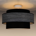 Pinnale kinnitatav lühter GRACE 1xE27/60W/230V d. 40 cm must/hall
