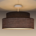 Pinnale kinnitatav lühter GRACE 1xE27/60W/230V d. 40 cm pruun/beež