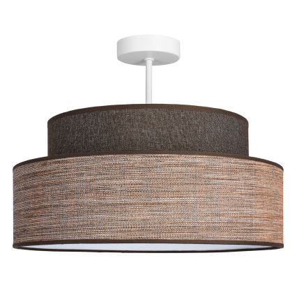 Pinnale kinnitatav lühter GRACE 1xE27/60W/230V d. 40 cm pruun/beež
