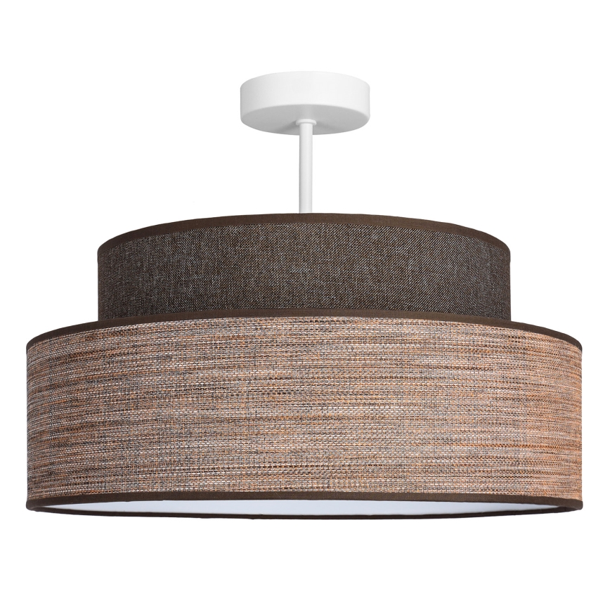 Pinnale kinnitatav lühter GRACE 1xE27/60W/230V d. 40 cm pruun/beež