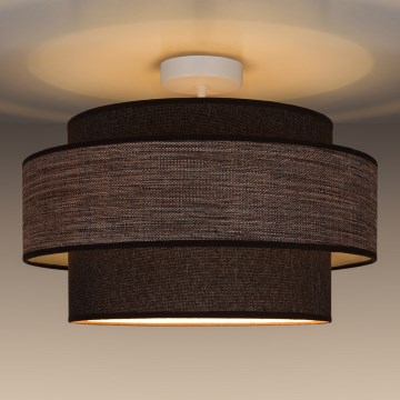 Pinnale kinnitatav lühter GRACE 1xE27/60W/230V d. 40 cm pruun/beež