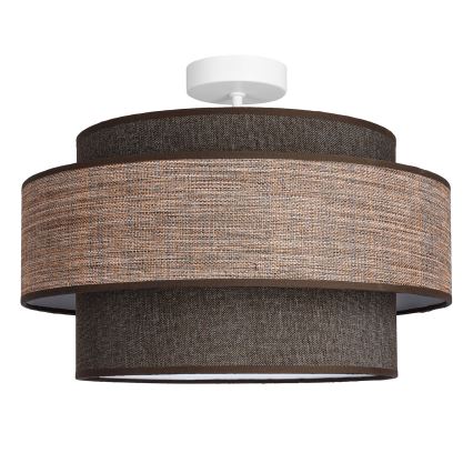 Pinnale kinnitatav lühter GRACE 1xE27/60W/230V d. 40 cm pruun/beež