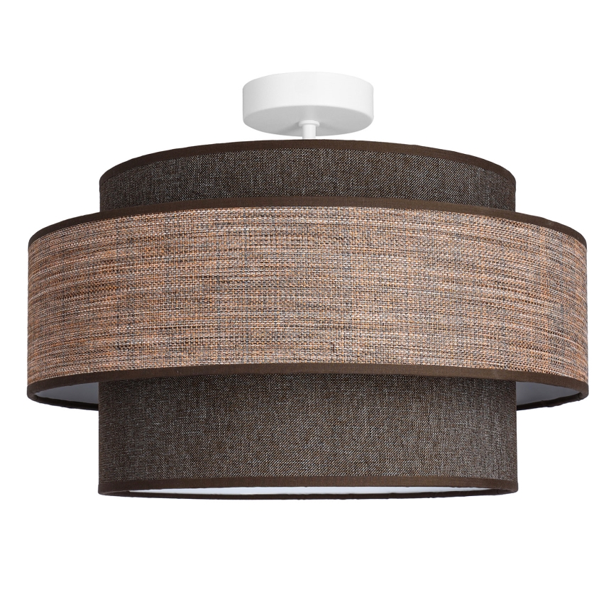 Pinnale kinnitatav lühter GRACE 1xE27/60W/230V d. 40 cm pruun/beež