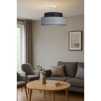 Pinnale kinnitatav lühter GRACE 1xE27/60W/230V must/hall