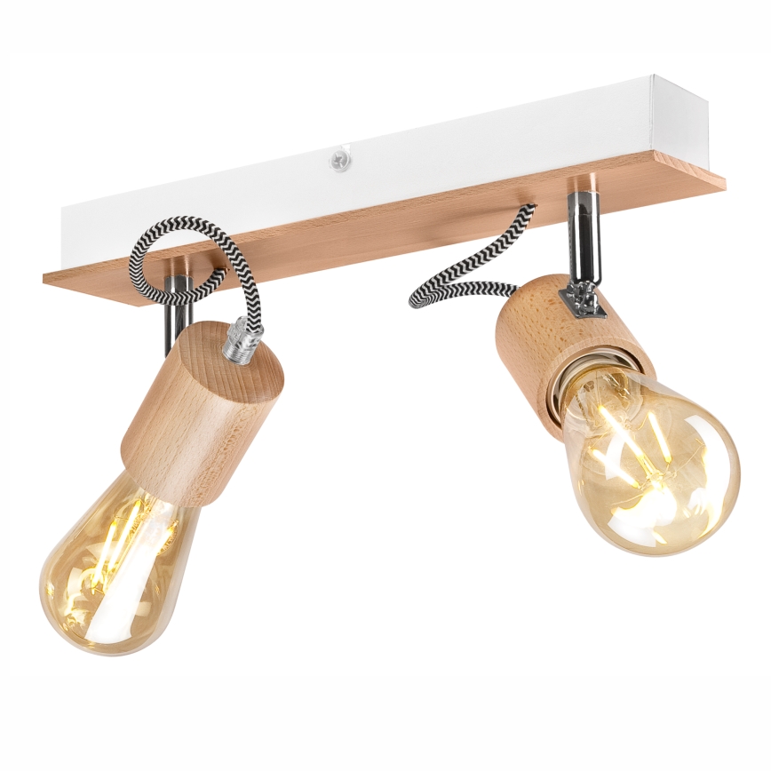 Pinnale kinnitatav lühter GUSTAVO 2xE27/60W/230V pöök