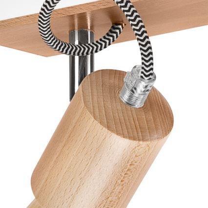 Pinnale kinnitatav lühter GUSTAVO 3xE27/60W/230V pöök