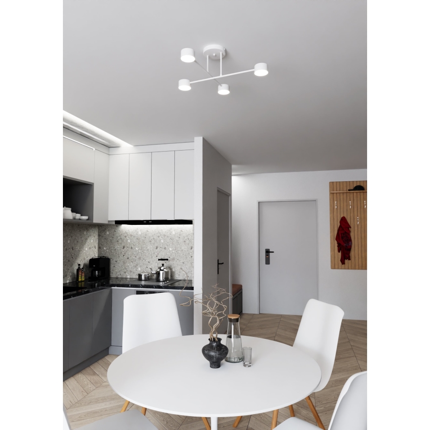 Pinnale kinnitatav lühter HALO 4xGX53/10W/230V valge