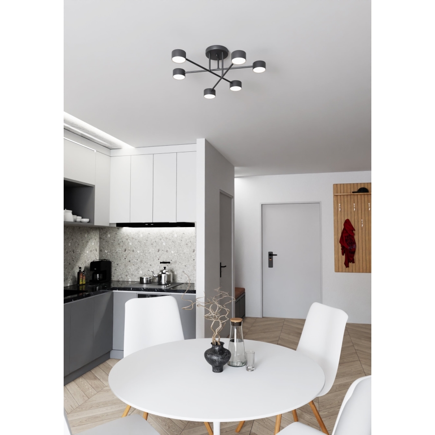 Pinnale kinnitatav lühter HALO 6xGX53/8W/230V must