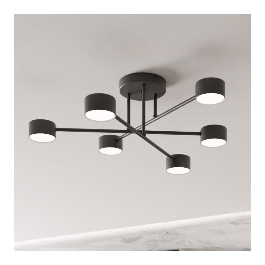 Pinnale kinnitatav lühter HALO 6xGX53/8W/230V must