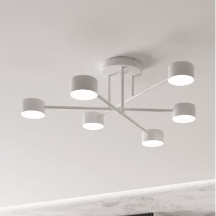 Pinnale kinnitatav lühter HALO 6xGX53/8W/230V valge
