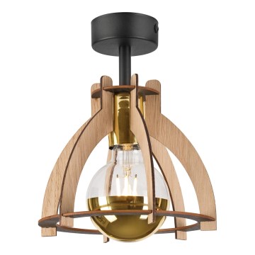 Pinnale kinnitatav lühter LANDO 1xE27/15W/230V d. 21 cm tamm