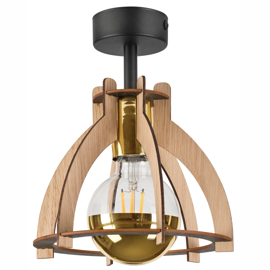 Pinnale kinnitatav lühter LANDO 1xE27/15W/230V d. 21 cm tamm