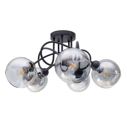 Pinnale kinnitatav lühter LATIL 5xE27/60W/230V must