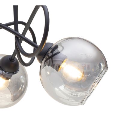 Pinnale kinnitatav lühter LATIL 5xE27/60W/230V must