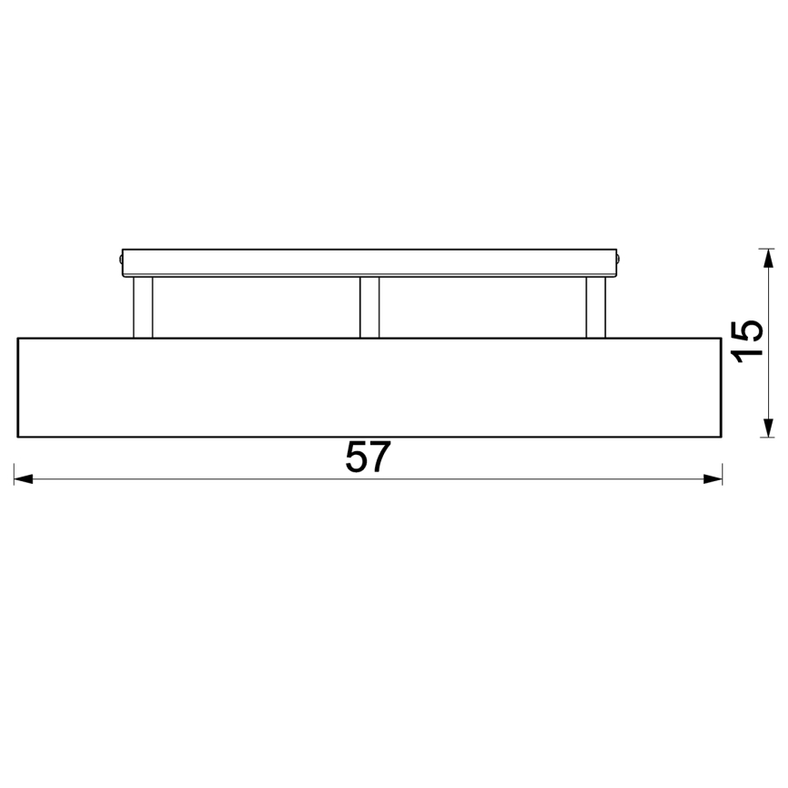Pinnale kinnitatav lühter MAISON 3xGU10/8W/230V pruun/tamm