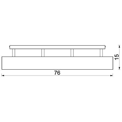 Pinnale kinnitatav lühter MAISON 4xGU10/8W/230V pruun/tamm