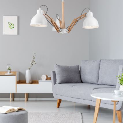 Pinnale kinnitatav lühter MARCELLO 3xE27/60W/230V pöök