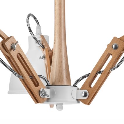 Pinnale kinnitatav lühter MARCELLO 3xE27/60W/230V pöök