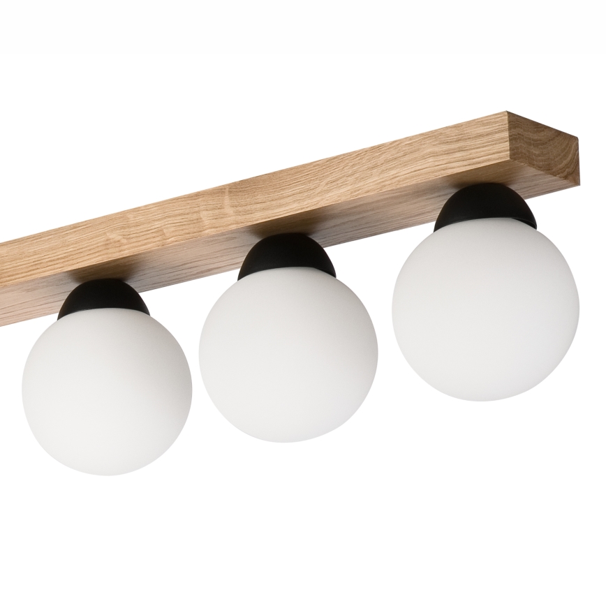 Pinnale kinnitatav lühter MATTE 2xE27/15W/230V + 3xG9/5W/230V must/tamm