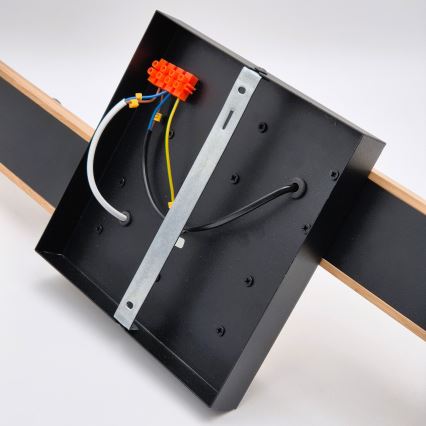 Pinnale kinnitatav lühter MATTE 2xE27/15W/230V + 3xG9/5W/230V must/tamm