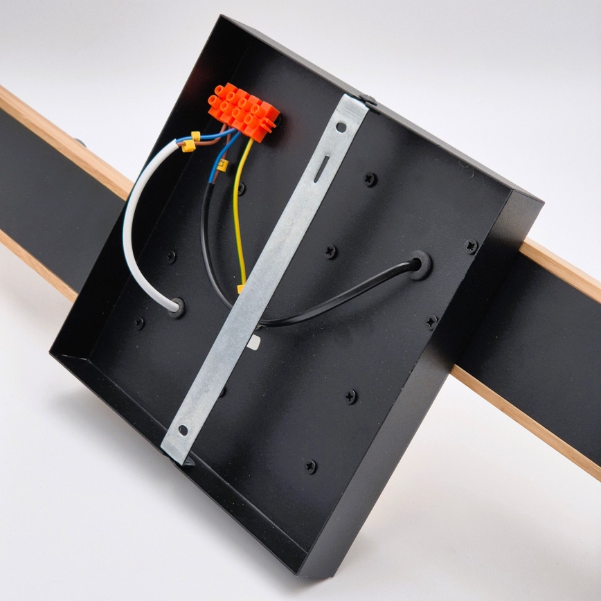 Pinnale kinnitatav lühter MATTE 2xE27/15W/230V + 3xG9/5W/230V must/tamm