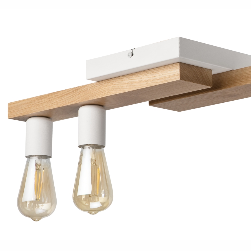 Pinnale kinnitatav lühter MATTE 2xE27/15W/230V + 3xG9/5W/230V valge/tamm