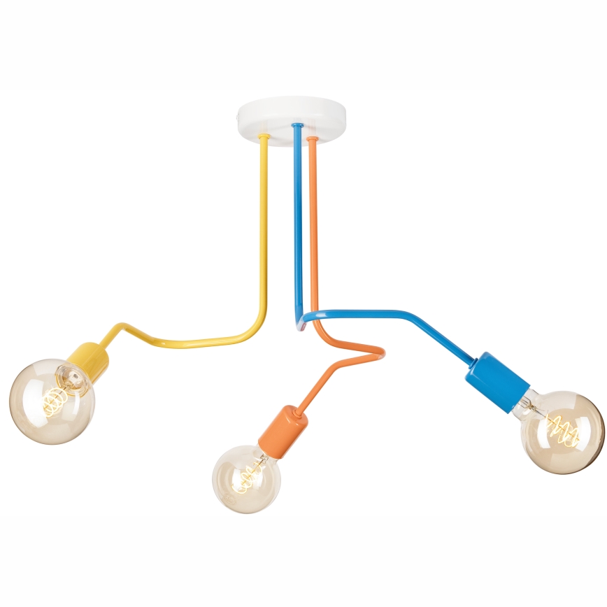 Pinnale kinnitatav lühter MATYLDA 3xE27/60W/230V värviline