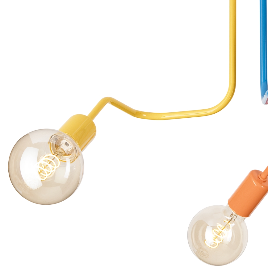 Pinnale kinnitatav lühter MATYLDA 3xE27/60W/230V värviline