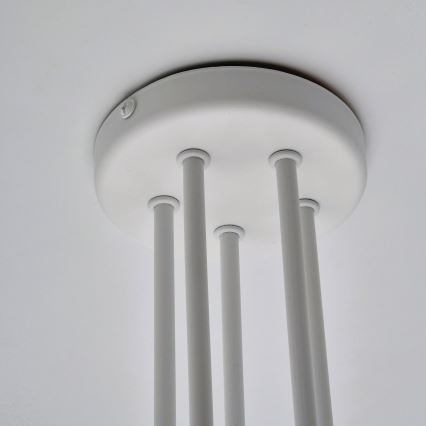 Pinnale kinnitatav lühter MATYLDA 5xE27/60W/230V valge