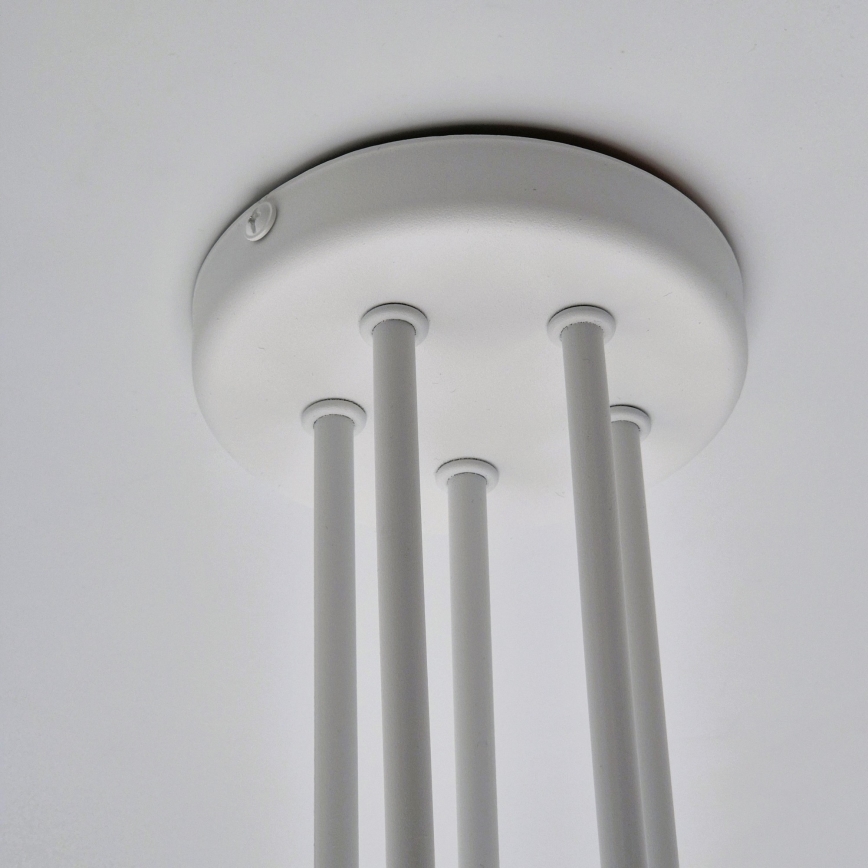 Pinnale kinnitatav lühter MATYLDA 5xE27/60W/230V valge