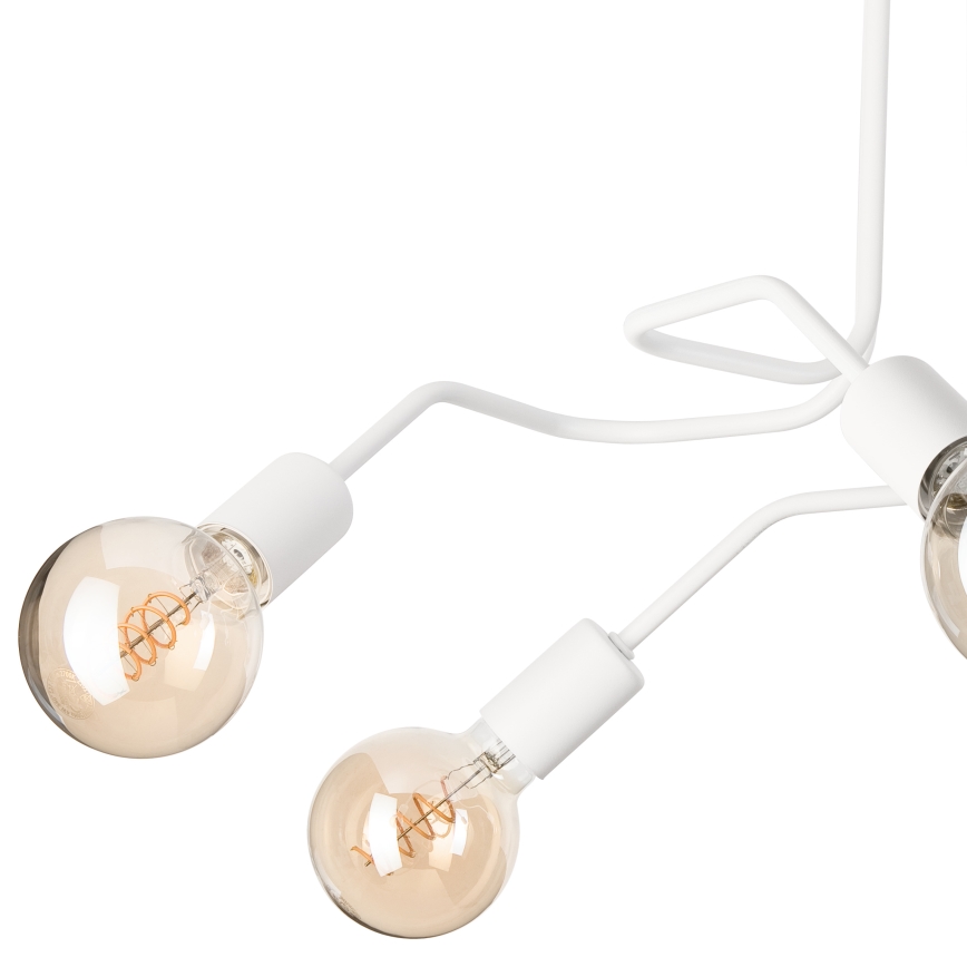 Pinnale kinnitatav lühter MATYLDA 5xE27/60W/230V valge