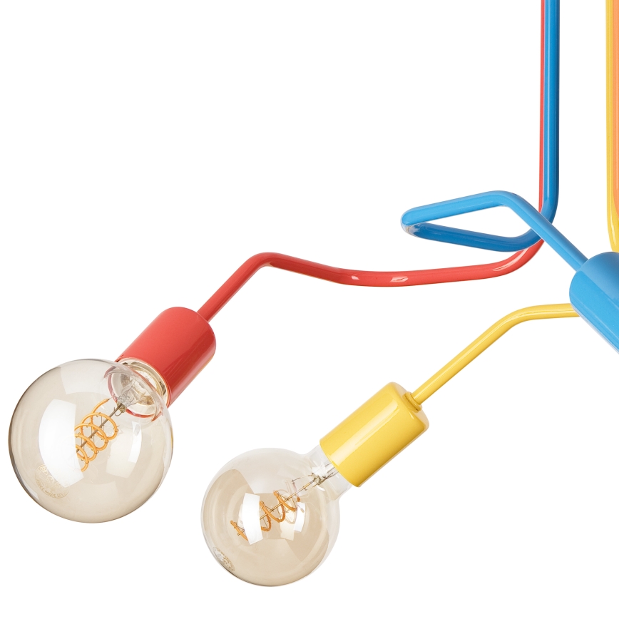 Pinnale kinnitatav lühter MATYLDA 5xE27/60W/230V värviline