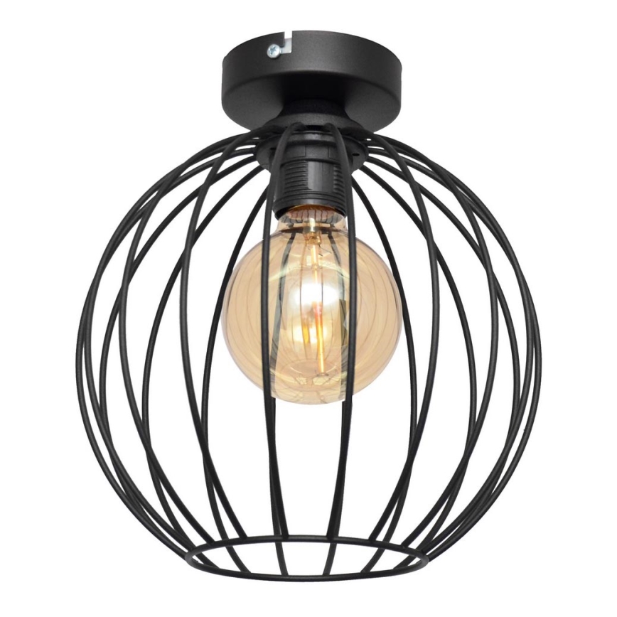 Pinnale kinnitatav lühter MERCURE 1xE27/15W/230V d. 24 cm must