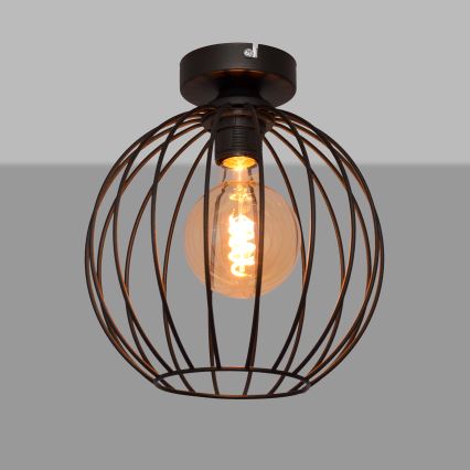 Pinnale kinnitatav lühter MERCURE 1xE27/15W/230V d. 24 cm must