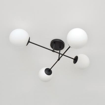 Pinnale kinnitatav lühter MOON 4xE27/15W/230V must