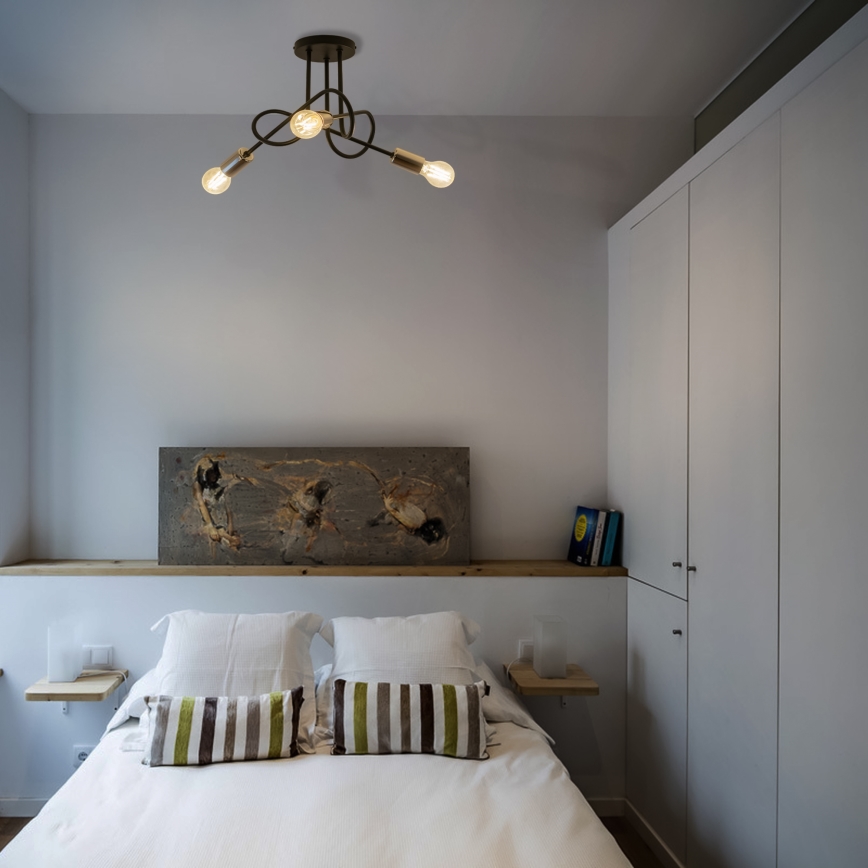 Pinnale kinnitatav lühter OXFORD 3xE27/15W/230V