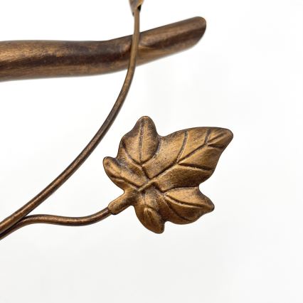 Pinnale kinnitatav lühter ROZETA 5xE14/40W/230V pronks