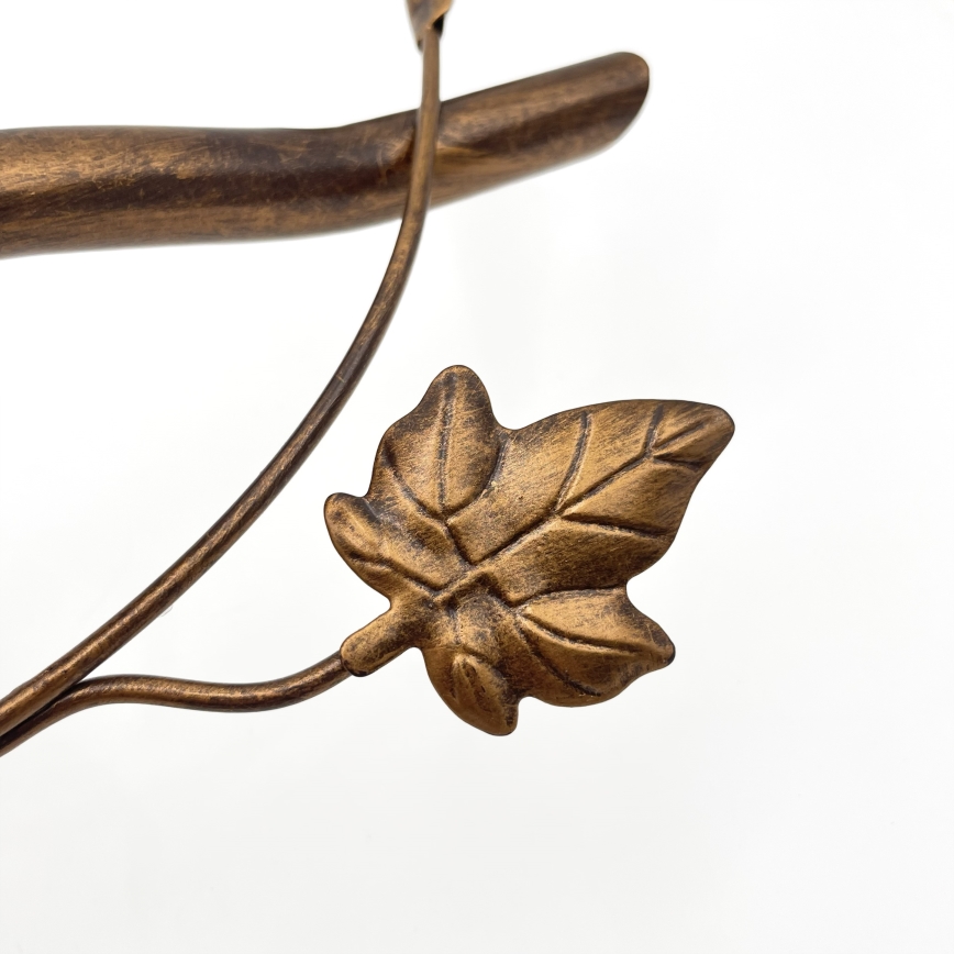 Pinnale kinnitatav lühter ROZETA 5xE14/40W/230V pronks