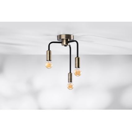 Pinnale kinnitatav lühter SAGA 3xE27/40W/230V