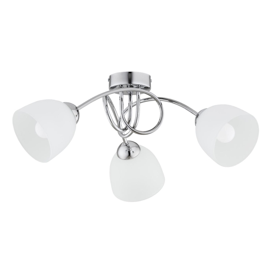 Pinnale kinnitatav lühter SEYLA 3xE27/60W/230V läikiv kroom/valge