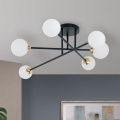 Pinnale kinnitatav lühter SNOWWHITE 6xG9/20W/230V d. 84 cm must/kuldne