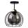 Pinnale kinnitatav lühter SOLO BLACK 1xE27/60W/230V must/kuldne
